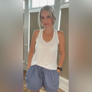 Casual Blue Women's Shorts